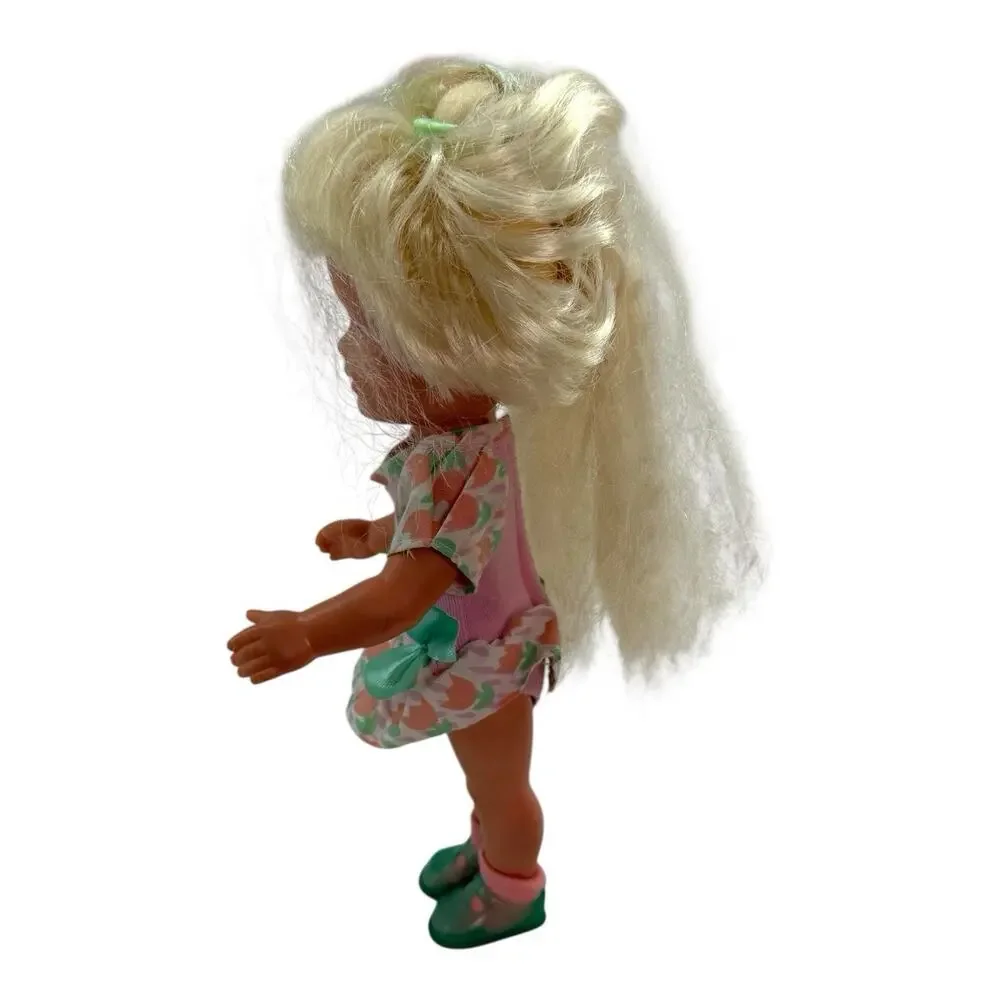 VTG 1987 Playskool Dolly Surprise Molly‎ Grows Blonde Hair WORKING Read